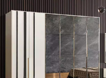 Kleiderschrank Luxus Schlafzimmer Holz Schrank Glasschrank Möbel Design